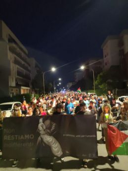 San Salvo: la fiaccolta Pro Gaza