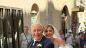L'arrivo della sposa, Elisa, in vespa con il papà Pierluigi