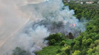 Ortona: fuoco ai Ripari di Giobbe