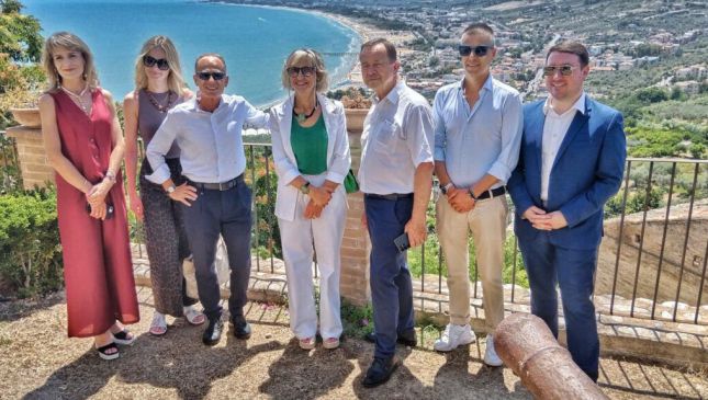 La delegazione Polacca in visita a Palazzo d'Avalos