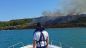 Una immagine del fuoco dal mare