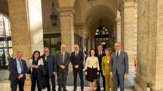 I componenti il coordinamento dei 4 Comuni abruzzesi