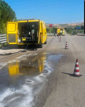 La pulizia della sede stradale