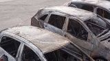 Le auto incendiate