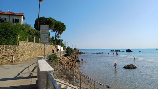 La zona nord del litorale di Vasto Marina