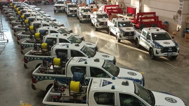 I mezzi della Protezione Civile