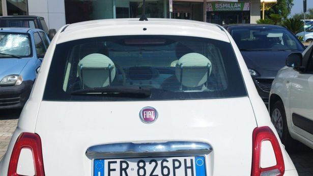 Foto della Fiat 500 rubata