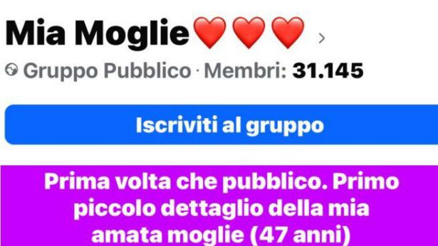 L'annuncio del Gruppo "Mia moglie"