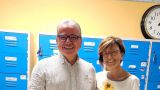 I professori Filoteo Di Laudo e Clotilde Muzii