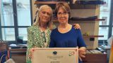 La Signora Anna Melle con la Presidente Marisa Tiberio