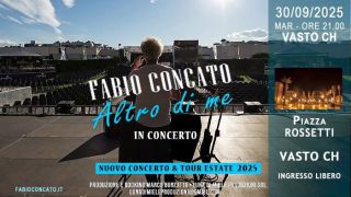 Locandina concerto di Concato a Vasto