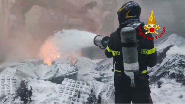 I Vigili del Fuoco in azione