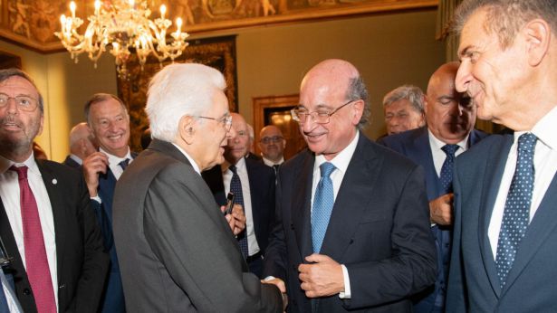 Il prof. Chiarelli con il Presidente Mattarella