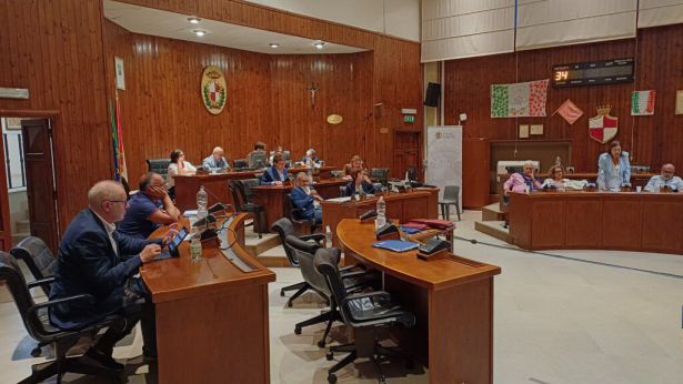 L'aula consiliare del Comune di Vasto