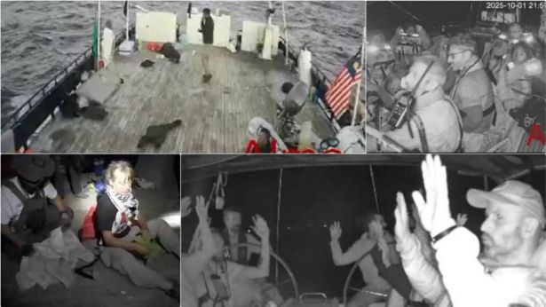 Le immagini giunte dalle imbarcazioni della Flotilla