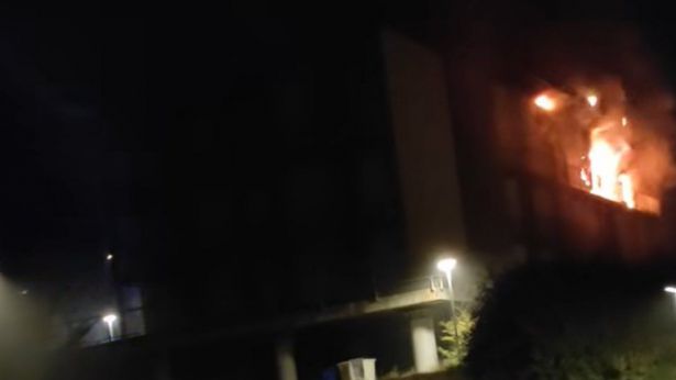 L'Aquila: l'incendio a Bazzano