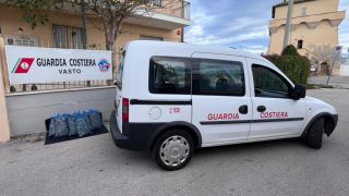 Le vongole sequestrate dalla Guardia Costiera di Vasto