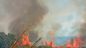 Una immagine dell'incendio