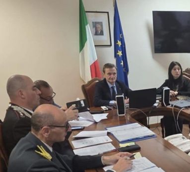 La riunione presieduta dal Prefetto Dott. Cupello