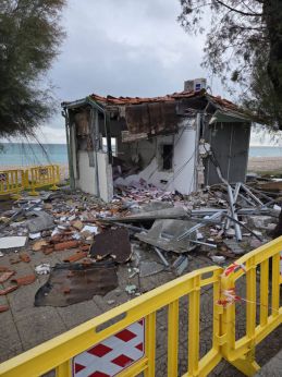 Fossacesia: il bancomat distrutto