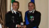Il maggiore Abbatantuoni rcevuto dal Comandante Feroce