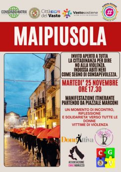 Locandina 25 novembre