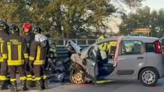 Atessa: la Fiat Panda coinvolta nell'incidente