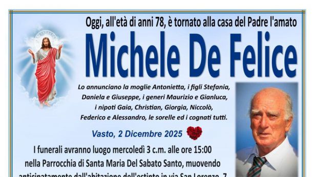 Necrologio di Michele De Felice