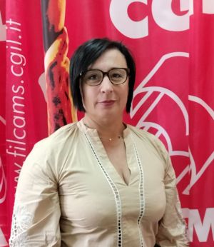 Daniela Primiterra Segretaria Provinciale della Filcams Cgil di Chieti
