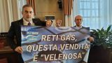 Pescara: la protesta di Pettinari