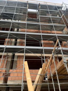 Il cantiere dove è avvenuto l'incidente