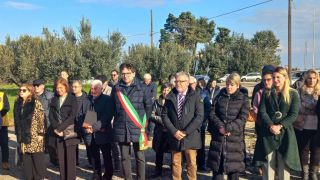 Cerimonia a Pagliarelli per i caduti della terra