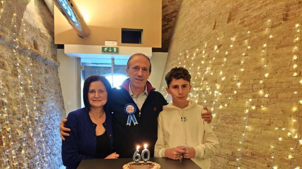 Marco Marchese con la moglie Giusy ed il figlio Emanuele