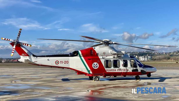 Il nuovo elicottero in dotazione alla Guardia Costiera di Pescara - Foto IlPescara