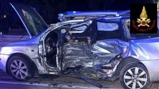 Una immagine del drammatico incidente