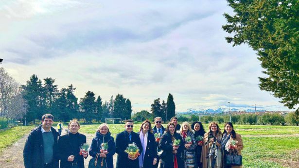 La delegazione regionale in visita all'Istituto Ridolfi di Scerni