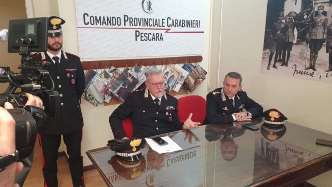 La conferenza dei Carabinieri a Pescara
