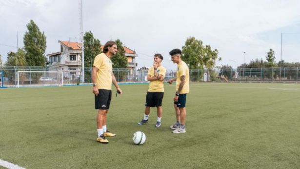 L'allenatore Piccioni sul campo