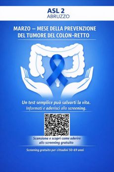 Locandina campagna di prevenzione tumori