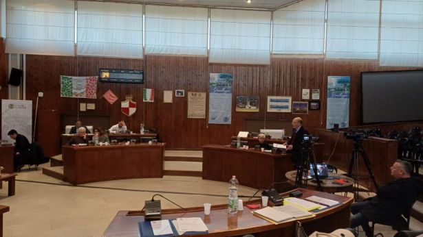 Vasto: l'aula consiliare del Comune