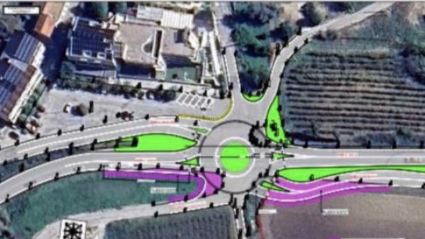 Casalbordino: La planimetria dell'area interessata dalla rotatoria