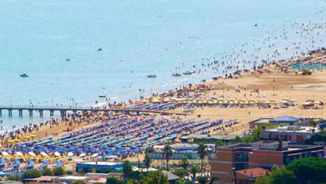 Una parte del litorale di Vasto Marina