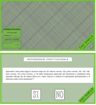 La scheda elettorale