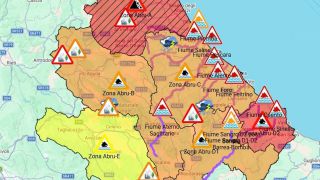 La mappa del Centro Funzionale Abruzzo