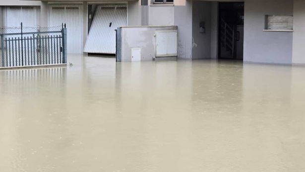 L'esondazione  del Fiume Pescara a Spoltore