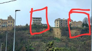 Vasto: gli smottamenti lungo il costone di San Michele