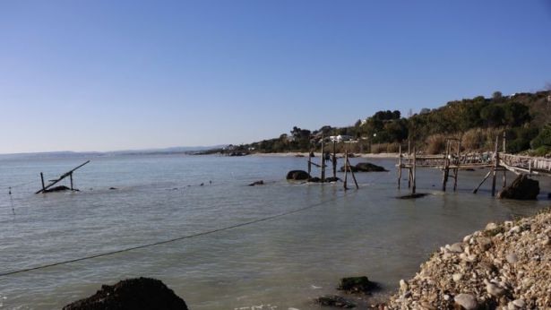Ciò che rimane del Trabocco de "La Canale"