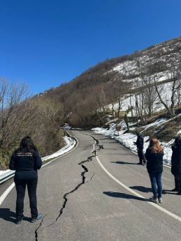 Castiglione M.M.: sopralluogo sulle strade spaccate dalle frane