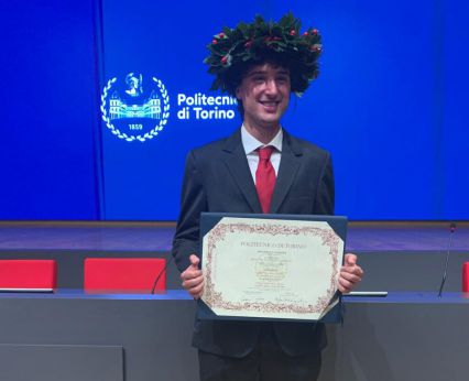 Il neo ingegnere Matteo Di Fonzo