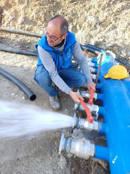 Tecnici della Sasi a lavoro